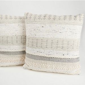 Wool Stipe Pillow Set